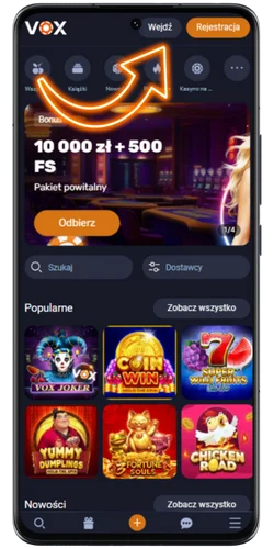Otwórz aplikację