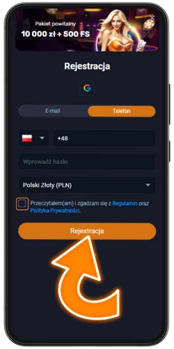Zakończ rejestrację